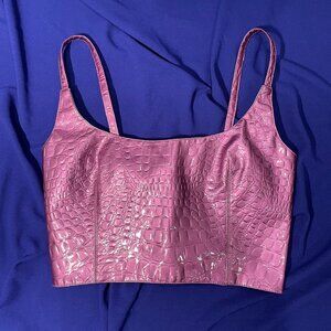 Mia Vesper Deadstock Croc Top
